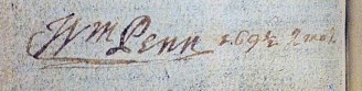 William Penn's signature