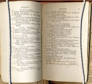 Pages from the Leeds Particular Meeting catalogue