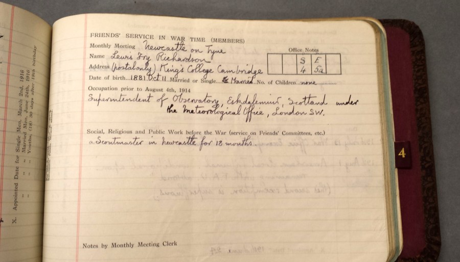 Lewis Fry Richardson - recto