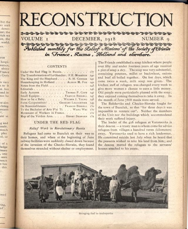Reconstruction 1(9), Dec.1918