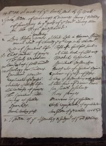 14.6mo.88. A note of ye books sent by G. Watt