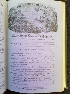 The Natural History Journal, vol. IV, no. 31 (15 May 1880)
