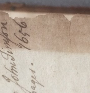 Tract Vol 85 flyleaf damage