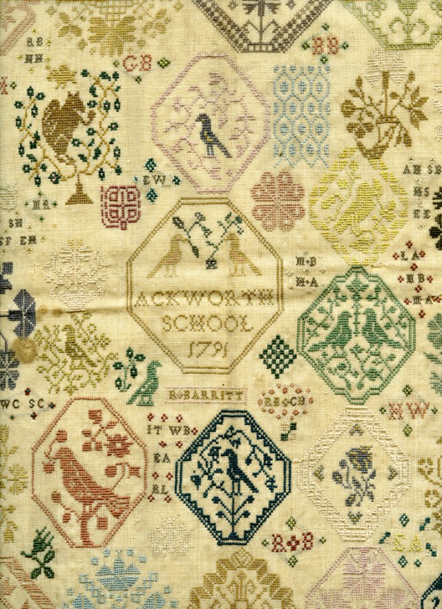 Rachel Barritt. Medallion sampler