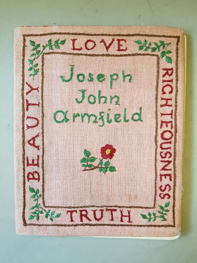 Joseph John Armfield's Journal cover