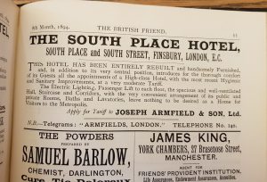 Advertisement in the British Friend (1894)