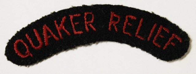Quaker relief badge